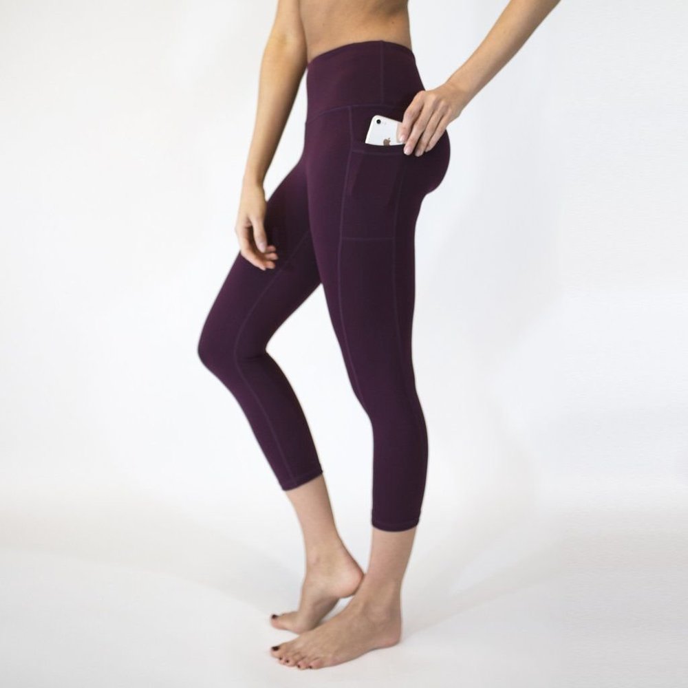 Senita Athletics Ellie Tights in Plum - Size M